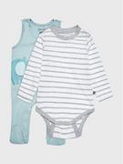 Pajacyki dla niemowląt - Blue Seven Komplet body i śpiochy 473170 Kolorowy Regular Fit - miniaturka - grafika 1