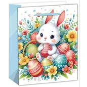 Opakowania i torebki na prezenty - Torba prezentowa z wzorem króliczka - 18 x 23 cm - miniaturka - grafika 1