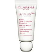 Balsamy i kremy do opalania - Clarins Uniwersalna emulsja ochronna SPF 50 UV Plus Anti Pollution Multi Protection Moisturizing Screen) 30 Cień Rose) - miniaturka - grafika 1