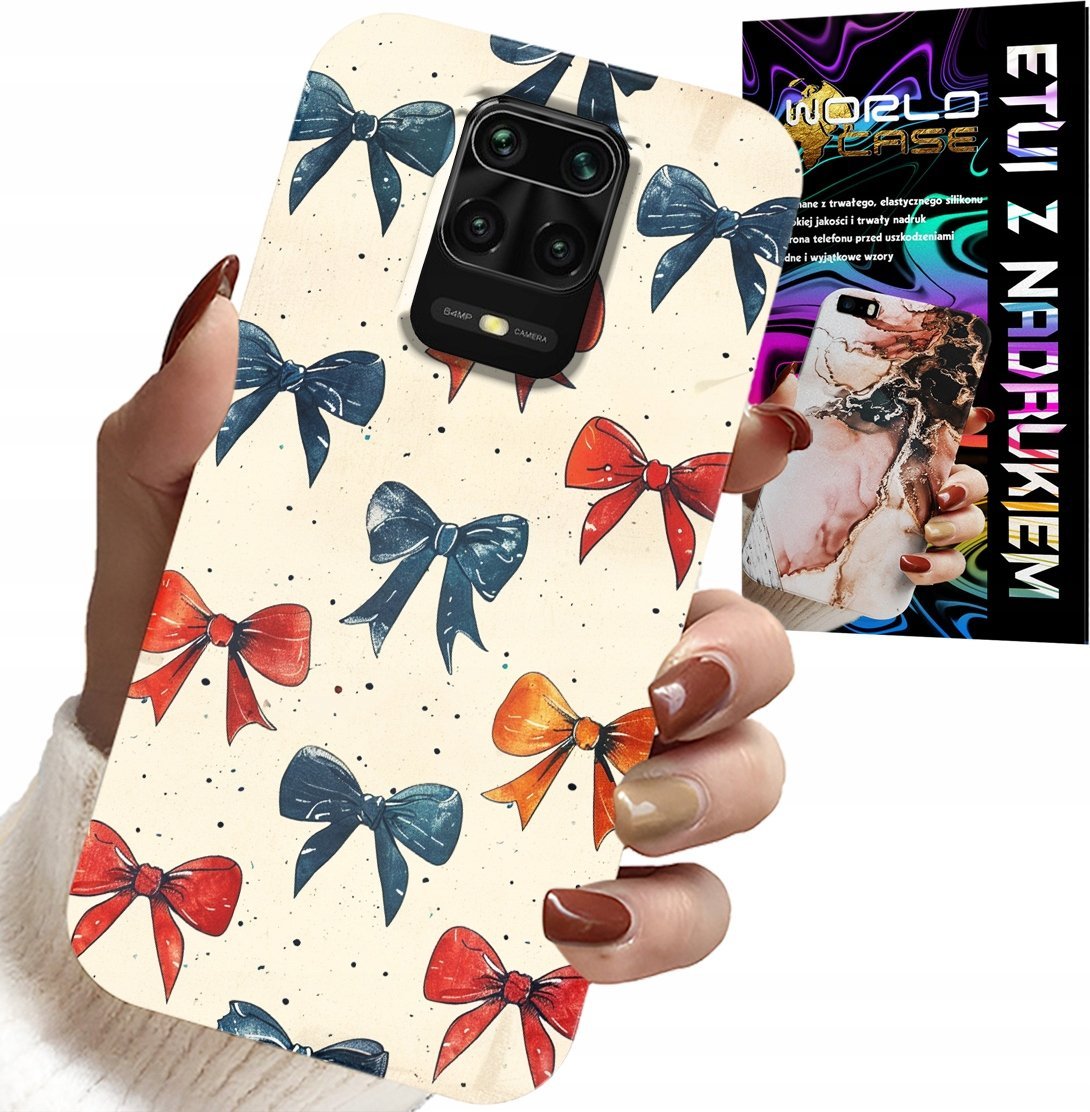 ETUI DO XIAOMI NOTE 9 PRO / 9S - KOLOROWE WSTĄŻKI WSTĄŻKA MODNE WZORY