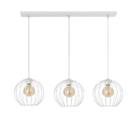 Lampy sufitowe - Żyrandol na lince MERCURE 3xE27/60W/230V biały - miniaturka - grafika 1