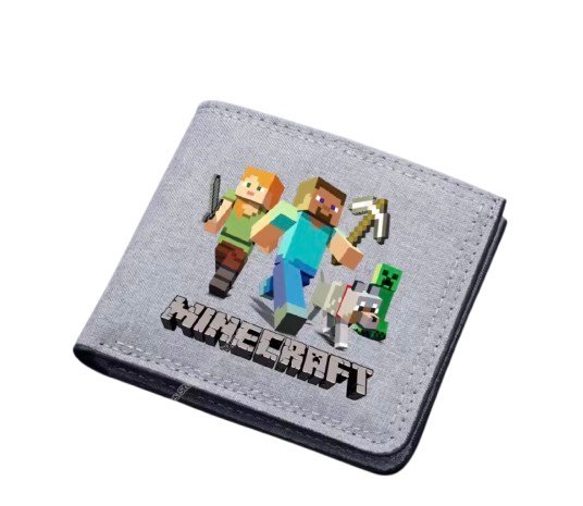 Portfel z Gry Minecraft Gra Steve Gamingowy Prezent Dla Dziecka Y2K