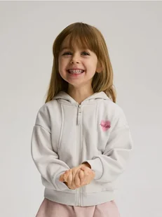 Reserved - Bluza z kapturem - jasnoszary - Bluzy dla dziewczynek - miniaturka - grafika 1