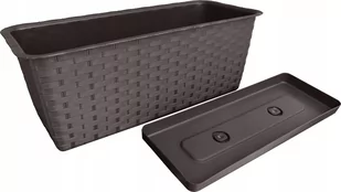 Prosperplast RATOLLA CASE P Doniczka 39,1x17,3x15cm umbra ISR400P - Donice - miniaturka - grafika 1
