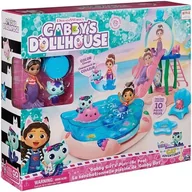 Figurki dla dzieci - Koci Domek Gabi Zestaw Basen + akcesoria figurka Gabi Syrenkotka 10 elementów Gabby's Dollhouse - miniaturka - grafika 1