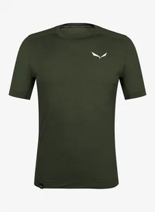 Koszulka termoaktywna Salewa Agner AM T-shirt - dark olive - Koszulki i topy damskie - miniaturka - grafika 1