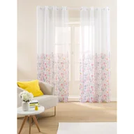 Zasłony - Firany na przelotkach 137 x 250 cm Smukee Home, 2 szt., z nadrukiem, kwiaty - miniaturka - grafika 1