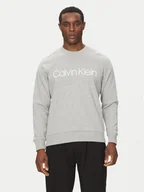 Bluzy męskie - Calvin Klein Bluza Logo K10K104059 Szary Regular Fit - miniaturka - grafika 1