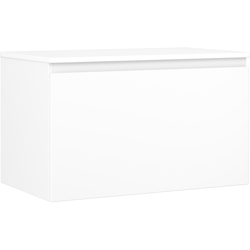 Mexen Orio szafka łazienkowa podumywalkowa 80 cm z blatem, 1 szuflada, biała mat - 91A10-08047-1-BFC01