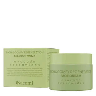 Nacomi Rich &amp; Comfy Regeneration krem do twarzy Avocado 40ml - Kremy do twarzy - miniaturka - grafika 1