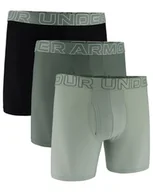 Majtki męskie - Bokserki męskie Under Armour Perf Tech Mesh 6in 3Pack Green M - miniaturka - grafika 1