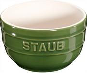 Patelnie - Staub XS-MINIS RAMEKIN OKRĄGŁY 2 SZTUKI 200 ML ZIELONY CERAMIKA 40511-135-0 - miniaturka - grafika 1