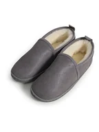 Kapcie damskie - Kaiser Naturfellprodukte H&L Kapcie wełniane "Helsinki" w kolorze szarym - miniaturka - grafika 1