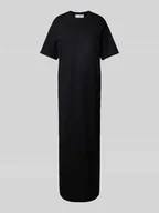 Sukienki - Długa sukienka z wypuszczanymi kieszeniami i rozcięciem - miniaturka - grafika 1