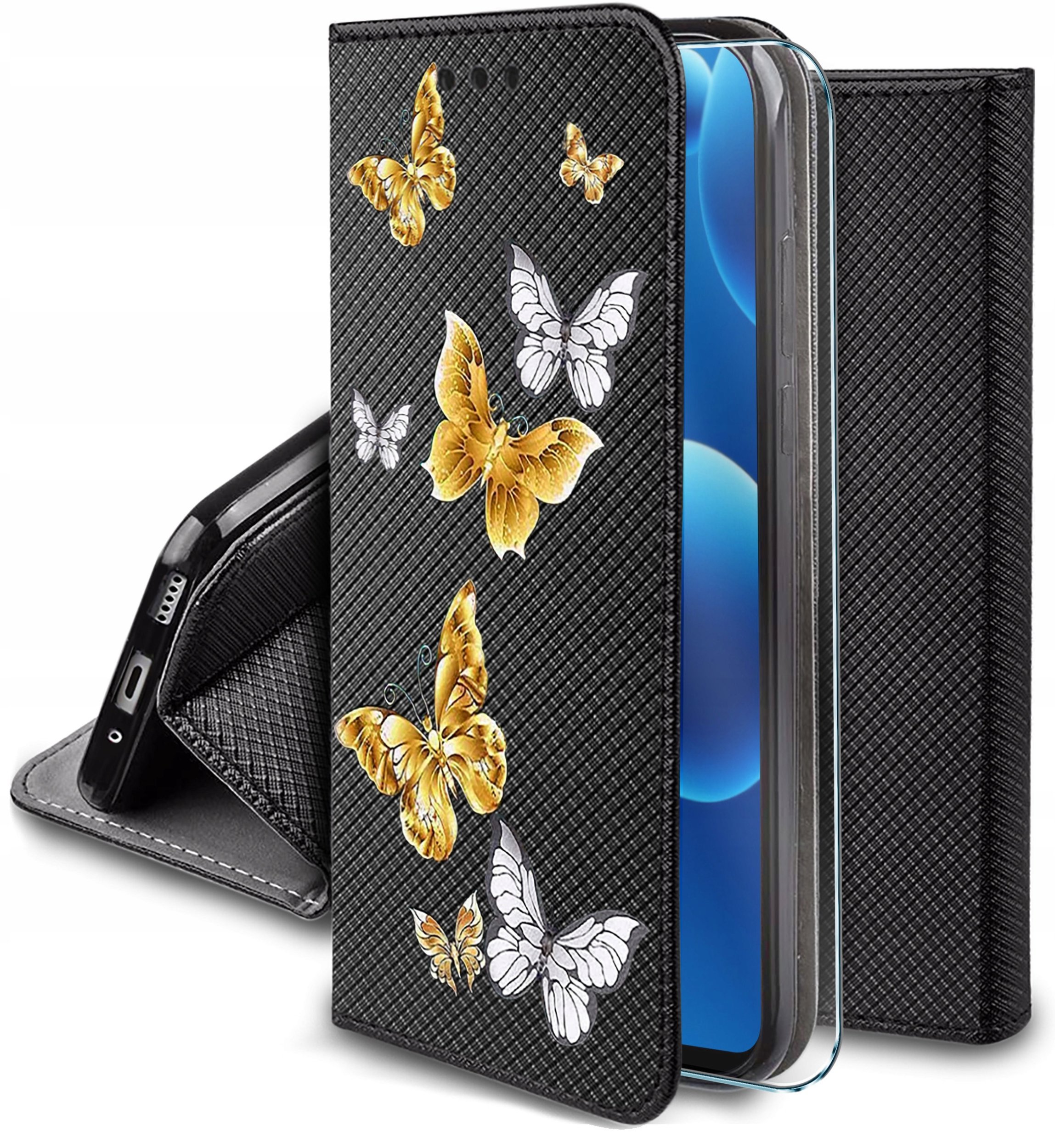 Etui do Samsung A36 5G MAGNET WZORY CASE PORTFEL + SZKŁO 9H