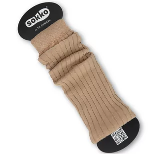 SOKKO GETRY NA BUTY NOGI MŁODZIEŻOWE BAWEŁNIANE POLSKIE CIEPŁE OCIEPLACZE - GET-BEZ - Skarpetki damskie - miniaturka - grafika 1