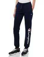 Spodnie damskie - Champion Legacy American Classics W-Maxi-Logo Light Stretch Fleece Rib Cuff damskie spodnie dresowe, Granatowy, S - miniaturka - grafika 1