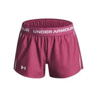 Spodenki damskie - Under Armour G Tech Play Up szorty - Fuksja Dusk/fuksja zmierzch/białe - YXS - miniaturka - grafika 1