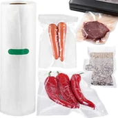 Akcesoria i części AGD - Heckermann Folia do zgrzewarki próżniowej Heckermann 20x600cm - miniaturka - grafika 1