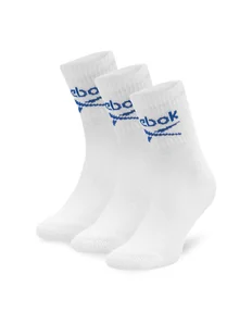 Reebok Zestaw 3 par wysokich skarpet unisex R0255-SS24 (3-pack) Biały - Skarpetki damskie - miniaturka - grafika 1