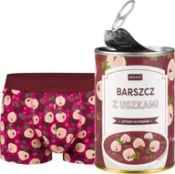 Majtki męskie - Soxo Męskie Bokserki Barszcz czerwony w puszce idealny zabawny prezent dla Niego M - miniaturka - grafika 1