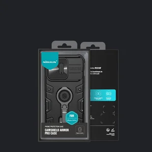 Nillkin CamShield Armor Pro Magnetic Case etui iPhone 14 Pro magnetyczny pokrowiec MagSafe z osłoną na aparat niebieskie - Etui i futerały do telefonów - miniaturka - grafika 5