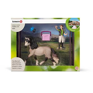 Schleich 42270 Zestaw do pielęgnacji koni andaluzyjskich - Figurki dla dzieci - miniaturka - grafika 1