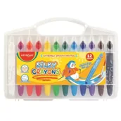 Kredki, ołówki, pastele i pisaki - Kredki żelowe Smoozy Craft zmywalne 12szt - Keyroad - miniaturka - grafika 1