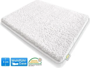 Dywanik kąpielowy Sky extra puszysty wiele kolorów i rozmiarów Snow White 60 x 100 cm - Dywaniki łazienkowe - miniaturka - grafika 1