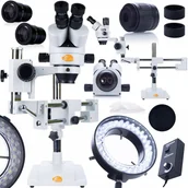 Mikroskopy i lupy - Rosfix Mikroskop Trinokularowy Jupiter Pro Msjp-T-Sdms1+56Xled Oświetlacz - miniaturka - grafika 1