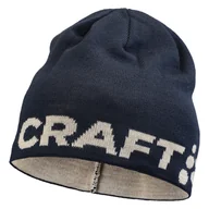Czapki męskie - Czapka zimowa CRAFT ADV NORDIC TRAINING MERINO LOGO HAT 1914807-396905 – Granatowy - miniaturka - grafika 1