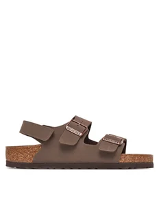 Birkenstock Sandały Milano As Kids 1029375 D Brązowy - Buty dla chłopców - miniaturka - grafika 1