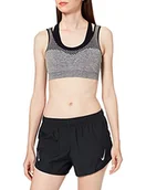 Spodenki damskie - NIKE Damskie szorty W NK DF Tempo Race, czarny/odblaskowy srebro, XL - miniaturka - grafika 1