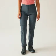 Spodnie damskie - Regatta Damskie Spodnie z Odpinanymi Nogawkami Travel Light II Zip Off Packaway Szary, Rozmiar: 34 R - miniaturka - grafika 1