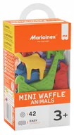 Klocki - Marioinex klocki WAFFLE mini Animals, 42 el w tym 16 zwierzęta - miniaturka - grafika 1