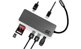 Green Cell HUB USB-C Green Cell HDMI 4K DEX SD & MicroSD card slot USB 3.0 AKG4UBH00010 - Huby USB - miniaturka - grafika 3