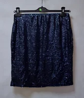 Spódnice - Spódniczka Damska Cekinowa Granatowa Rozmiar M *Tom&Rose* - miniaturka - grafika 1