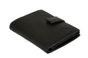 Portfele - PERFEKT PLUS P/4 A z zapinką czarny, portfel męski - Perfekt Plus - miniaturka - grafika 1
