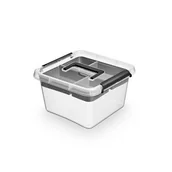 Pudła i pojemniki do przechowywania - Pojemnik z rączką InsertBox 9 l + insert 30 x 30 cm Orplast - miniaturka - grafika 1