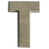 Decoupage - Aladine Litera T z betonu - miniaturka - grafika 1