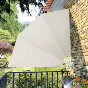 vidaXL Markiza na taras lub patio 210 x 210 cm kremowy 41576 - Markizy - miniaturka - grafika 1