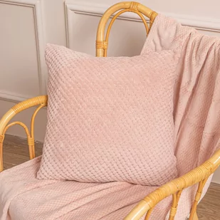 Koc 200 x 220 Pluszowy Mikrofibra Willy Pudrowy - Koce - miniaturka - grafika 4