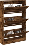 Szafki na buty - Szafka na buty dąb wędzony 80x21x125,5 cm materiał drewnopochodny - miniaturka - grafika 1