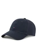 Czapki damskie - Tommy Hilfiger Czapka z daszkiem Essential Flag Soft Cap AW0AW17632 Granatowy - miniaturka - grafika 1