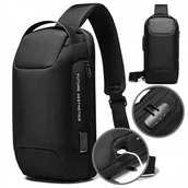 Plecaki - Antykradzieżowy Plecak Miejski Bange Na Jedno Ramię Usb Tsa - miniaturka - grafika 1