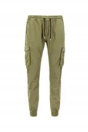 Spodnie męskie - Spodnie Alpha Industries Cotton Twill Jogger olive XXL - miniaturka - grafika 1