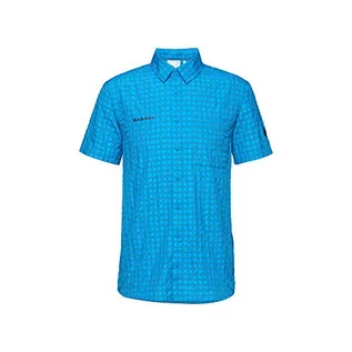 Koszule męskie - Mammut Męska koszula z krótkim rękawem Lenni, niebieska, S 1015-00300 - grafika 1