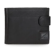 Koszulki i topy damskie - Pepe Jeans Topper Poziomy portfel z zamknięciem kliknij czarny 11x8,5x1 cms Skóra, czarny, Talla única, Portfolio poziome z zamknięciem kliknięcia - miniaturka - grafika 1