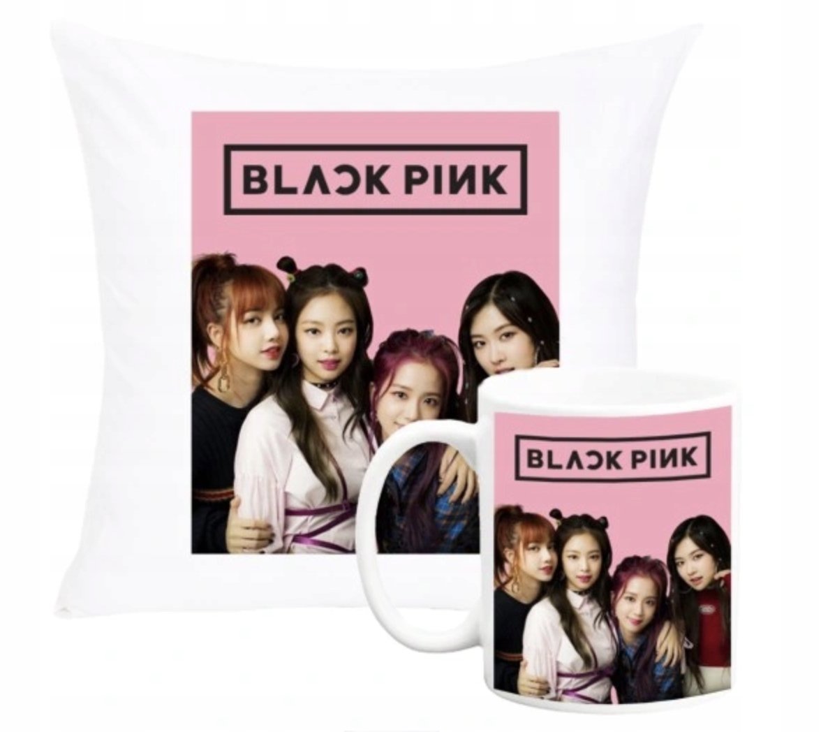 ZESTAW PODUSZKA + KUBEK Prezent BLACKPINK K-POP + IMIĘ 42