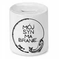 Skarbonki - SKARBONKA DLA SYNA MÓJ SYN MA BRANIE PREZENT z Nadrukiem ze Zdjęciem - miniaturka - grafika 1